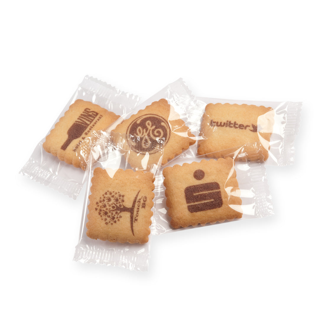 BEDRUCKTE VANILLE-BUTTERKEKSE IN KLARSICHTFOLIE