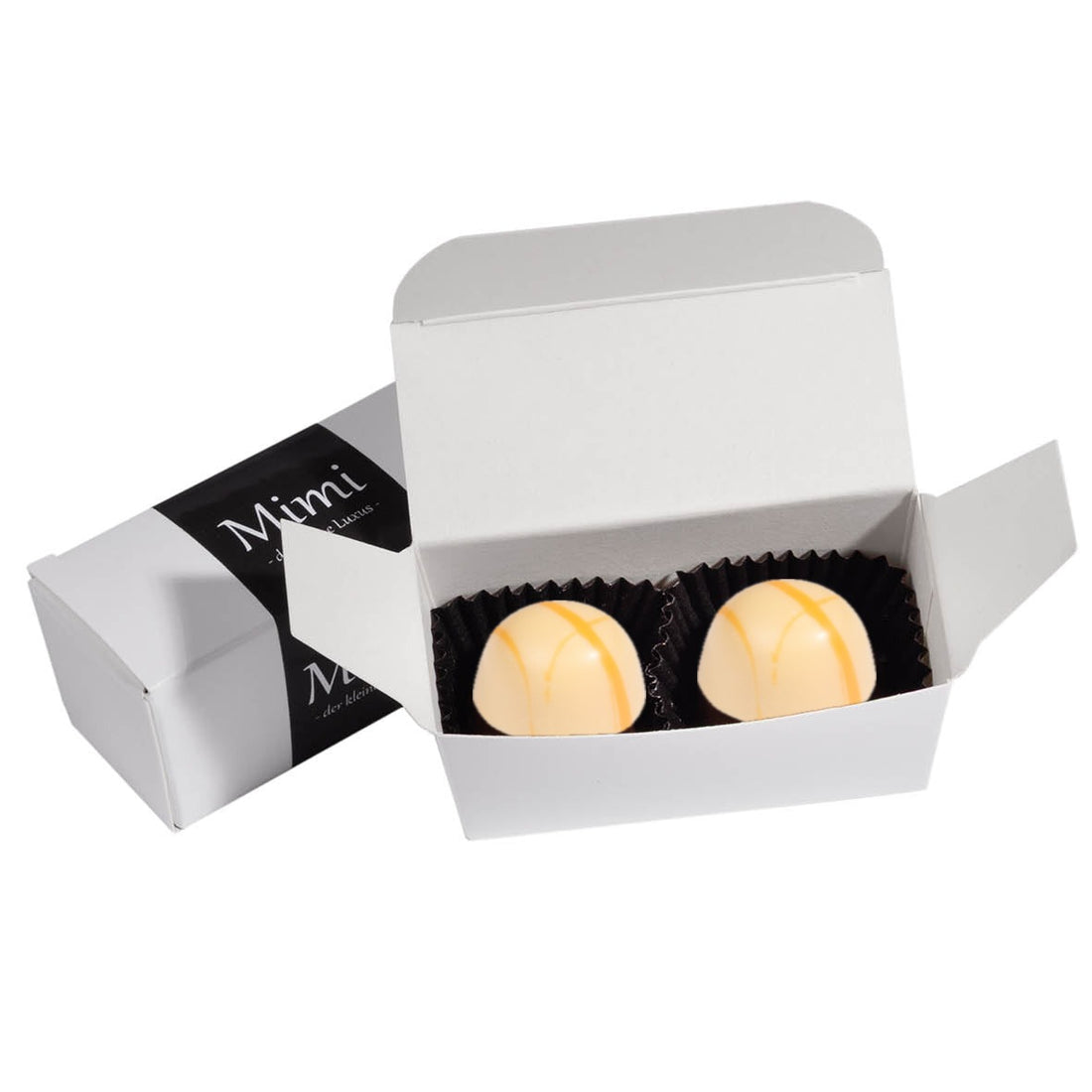 2 Pralinen in edler Kartonage – Maracuja